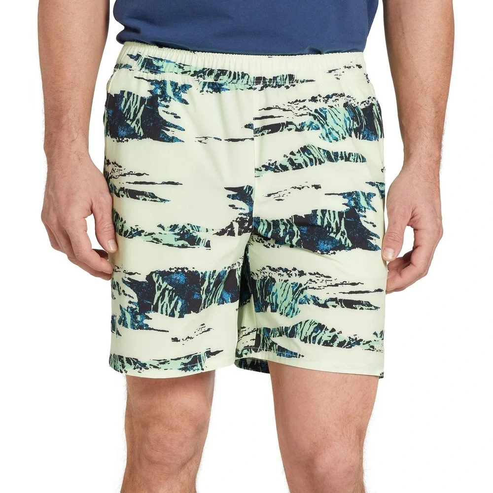 The North Face Mens Wander Short XXL Lime Cream Raven Canyon Print NF0A535QIO0